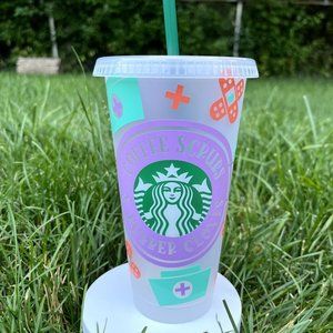 NWOT HANDMADE Personalised NURSING Coffee Starbucks Cup